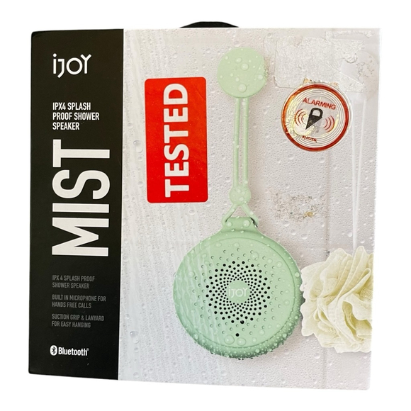 NEW iJoy Mist Shower Speaker Light Green Blue Tooth Wireless Waterproof‎ Music - Picture 1 of 10